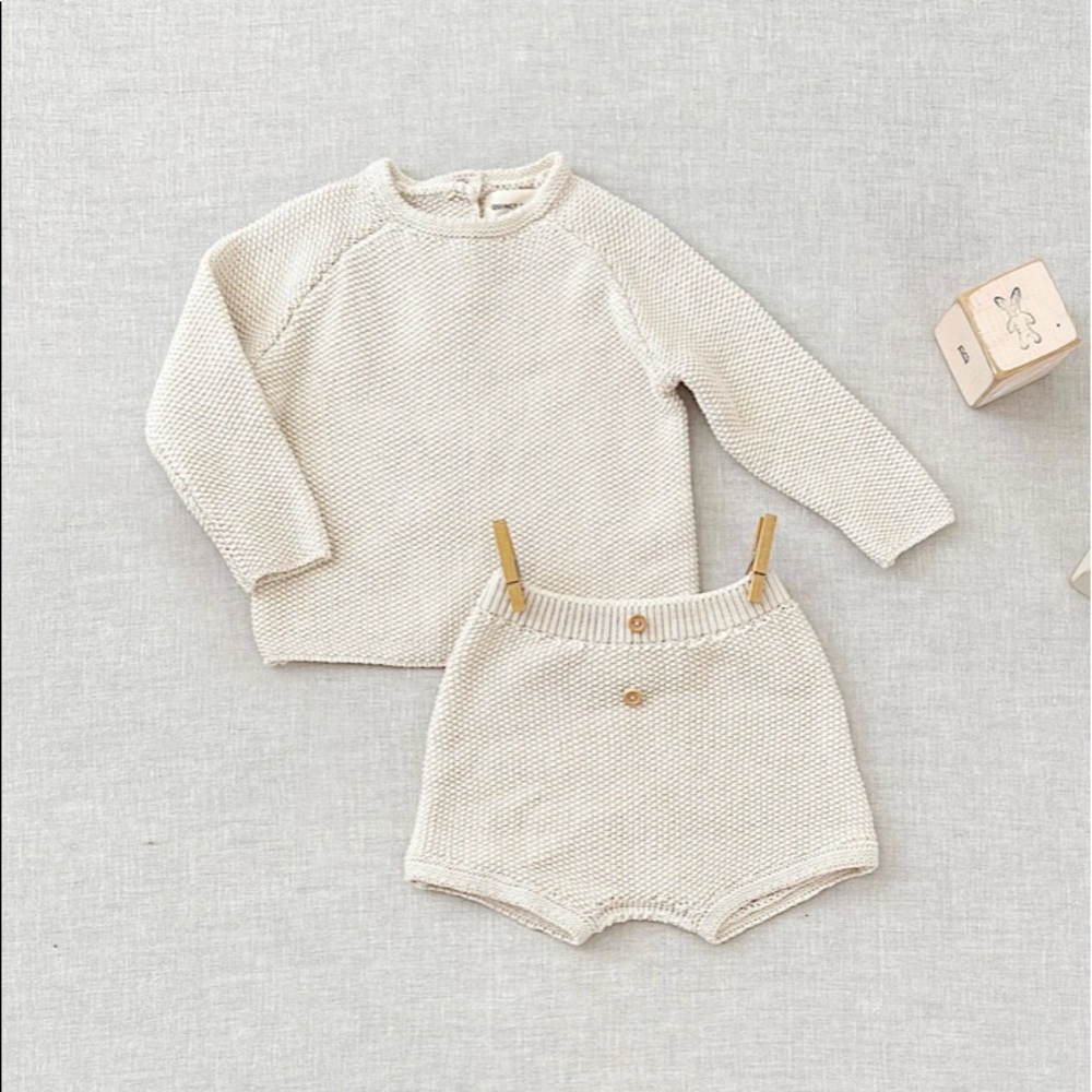 QUINCY MAE SUMMER KNIT SET | NATURAL